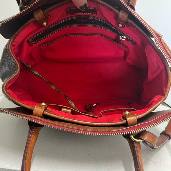 Dooney & Bourke Black and Brown Satchel - Picture 3 of 6